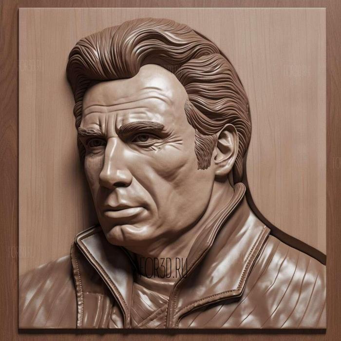 John Travolta 4 stl model for CNC